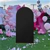 Highdi Tessuto per Sfondo ad Arco, Sfondo ad Arco per Allestimenti in Tessuto Elastico per Matrimonio, Compleanno, Anniversario, Festa di Laurea (6.6FT-200 * 100,4 Nero)