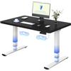 FLEXISPOT Scrivania Regolabile in Altezza Elettrica a 3 Sezioni con 2 Motori, 120×60 cm Piano Unico da 25 mm Certificato FSC, Controller a 4 Memorie, per Casa e Ufficio