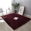 Highdi Tappeto Salotto Tinta Unita Moderno Tappeto Shaggy a Pelo Lungo Tappeto Camera da Letto Soffice Antiscivolo Lavabile Tappeti per Soggiorno Camera da Letto (160x230cm,Bordeaux)