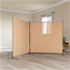 Generico Divider Stanza a 2 Pannelli Beige 348 x 180 cm Tessuto,Separè-42039231
