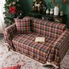 Highdi Telo Copridivano, Classico Plaid Natalizio Natale Copri Divano con Frange Decorative, Copridivano AntiGraffio Gatto Protezione per Mobili e Divano (caffè,180x340cm)