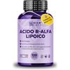 VIVACAPS Acido r alfa lipoico alto dosaggio 650mg 120 cps 1 al giorno per 4 mesi, acido alfa lipoico con vitamina b6 e vitamina b12 - Made in Italy