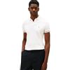 Tommy Hilfiger Uomo Maglietta Polo Maniche Corte Liquid Cotton Slim Fit, Bianco (Ecru), S