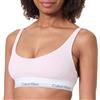 Calvin Klein Bralette da Donna Leggermente Foderata LV00QF8503 Bralette, Multicolore (Rosa Culla), L