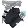 AARON Borsa Da Sella Per Bicicletta Con Portabottiglie, Impermeabile Con Riflettore, Borsa Da Sella Per E-Bike, Bici Da Corsa, Bici Da Trekking, Colore Nero