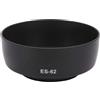 Generico Paraluce ES-62 II, compatibile con Canon, EF 50mm F/1.8 | Paraluce nero ES-62 per EOS 500d 550d 600d 650d 700d 100d