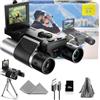 Anminto Binocolo digitale con fotocamera, zoom digitale 8x, display LCD da 2, fotocamera da 40 MP, video 2,5 K, ideale per concerti, bird watching e avventure all'aria aperta, con scheda SD da 32 GB, S555