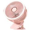 Buhdjfnke Ventilatore USB Ricaricabile per Dormitorio Tipo Clip-On Mini Ventilatore da Tavolo Portatile con Rotazione di 360 Gradi Ventilatore Regolabile con Luce LED B