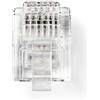 Nedis Connettore telefonico | Tipo di connessione: RJ12 | Dritto | Rivestimento: Placcato oro | PVC | Trasparente