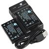 DSTE - Batteria di ricambio + caricatore micro USB, compatibile con fotocamera Zoom Fujifilm NP-120 FinePix 603 F10 F11 M603 F10 Zoom F11 Zoom M603