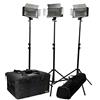 Ikan - Kit di illuminazione con 3 luci IB500, colore: Nero