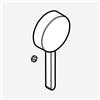 hansgrohe Tecturis E maniglia, 87112000, Tecturis E cromo [Rubinetteria Bagno > Ricambi Rubinetteria Bagno]