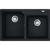 Franke Urban UBG 620-78 - 114.0686.761 Lavello da Incasso Fragranite 2 Vasche 78 x 50 cm Black Matt Piletta Inox