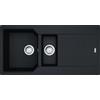 Franke Urban UBG 651-100 - 114.0686.776 Lavello da Incasso Fragranite 1 Vasca e Vaschetta con Gocciolatoio Reversibile 100 x 50 cm Black Matt Piletta Inox