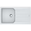 Franke City UCG 611-86- 114.0686.592 Lavello da Incasso Fragranite 1 Vascca con Gocciolatoio Reversibile 86 x 50 Bianco