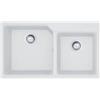 Franke City UCG 620-86- 114.0686.598 Lavello da Incasso Fragranite 2 Vasche 86 x 50 Bianco