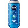 NIVEA MEN Doccia Shampoo Fresh Ocean 250 ml, Docciaschiuma uomo 3 in 1 per viso, corpo e capelli, Bagnoschiuma uomo con Minerali Oceanici, Profumo rinvigorente, pH neutro, Tutti i tipi di pelle
