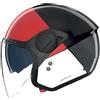 NOLAN Casco N20-2 VISOR BLOCCO Nero Rosso NOLAN