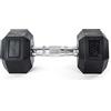 Athlyt Manubrio esagonale gommato, 10 kg - Manubrio per allenamento e home gym