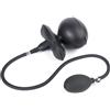 Future of your pleasure Sensual Tappo anale gonfiabile Fops XL nero - Tappo anale in silicone - Estrema dilatazione fino a Ø 15 cm e profondità 13,8 cm - Con pompa a mano e valvola di sicurezza per saturazione professionale D22-14