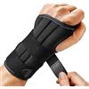 GLEEMEN Tutore Polso, Polsiera Ortopedica Regolabile per Uso Giorno e Notte,Polsiera del Polso per Artrite, Tendinite, Distorsione e Protezione Sportiva (Sinistra, L/XL (Polso 20-26 CM))