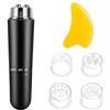 TNSLAND Massaggiatore Viso Elettrico 4 in 1, Mini Massaggiatore per Massaggio Viso Agopressione e Rilassamento Muscolare, Dispositivo Compatto per Casa e Uso Quotidiano con Gua Sha incluso