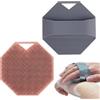 XUZOPIM 2 Pezzi Spazzola Corpo In Silicone, Spazzola Doccia Con Impugnatura Antiscivolo E Foro Per Gancio, Spugna Silicone Corpo Per Pelli Sensibili, Brush Per Viaggi/Palestra/Domestico