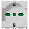 Vimar 0R14210.SL Plana Presa SICURY 2P+T 16A,universale, 2 moduli, silver
