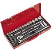 Sealey AK693 - Set di chiavi a bussola esagonali maschio, attacco quadro da 6,35 mm (32 pezzi)