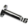 Gardinia Supporto con Piastra per Asta per Tende, 1 Supporto per Asta, Chiuso, Kit Montaggio Incluso, Serie Chicago, 20 mm Diametro, Nero