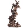 Veronese Design Statuetta di Hermes Araldo greco degli Dei in resina colata a freddo, finitura bronzata, 16,5 cm