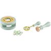 Vaessen Creative Kit Ceralacca - Set con Cucchiaio, Fornelletto, Timbro Cuore, Manico e Perline di Menta - Sigillo per Biglietti, Scrapbooking, Journaling e Inviti Matrimonio