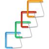 LifeChic Fermatovaglia da Tavolo - Confezione Multipack 3x4 Pezzi (Totale 12) - Clip Ferma Tovaglia in Metallo e Plastica - Colori Assortiti per Interno, Giardino e Picnic