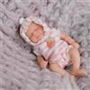 Lonian 4,5 Pollici Mini Reborn Baby Girl Ellie, Realistico Silicone Mini Bambole, Sollievo dallo Stress per i Bambini, ADHD, Autismo, Anziani, Madri in Lutto (Pascale)