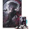 JIANGENNF Puzzle da 1000 pezzi per adulti con luna bianca e ragazza gotica gioco divertente allena la mente e la mano ideale come regalo per tutta la famiglia 38x26cm