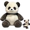 BAISHUWU Peluche di Panda 45cm, Peluche Panda Cuscino Morbido e Soffice, Pupazzo Che Corre, Peluche Pan-da Che Corre, Peluche Pan-da Che Co-rre con Gambe Mobili, Regalo per Uomini, Donne