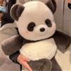 Hi-Y2Kgirls Mucca di peluche da 45 cm che corre, Running Cow Plush, peluche interattivo con zampe mobili, giocattolo di peluche a forma di cinghiale, regalo per bambini e bambine (Panda nero)