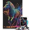 JIANGENNF Puzzle per ragazzi da 1000 pezzi con zebra astronauta gioco interattivo rilassante e stimolante per la mente regalo di compleanno regalo 38x26cm