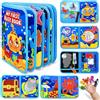 MOMSIV Busy Board per bambini, oceano occupato Board Montessori libro sensoriale giocattolo per bambini 1 2 3 4 anni attività di apprendimento motorie Quiet Book & Busy Book regalo per ragazze e