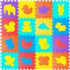 Facarler Tappeto puzzle per bambini, 120 x 120 cm, 16 pezzi in schiuma EVA, tappetino da gioco educativo con animali, antiscivolo e impermeabile, sicuro, non tossico per bambini da 10 mesi, per asilo e casa