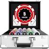 HEITOK Set Poker 600 Gettoni 11,5g Numerati Texas Holdem