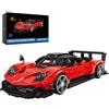 JMBricklayer Technic 50113 - Kit auto d'epoca da costruzione per adulti, auto da corsa R, per appassionati di auto, da collezione, regali per ragazzi dai 14+ anni in su