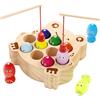 edutree Giochi Montessori 2 Anni, Gioco Pesca Pesci Calamita 3 Anni con 10 Pesci 2 Canne da Pesca, Regalo Bambino per 2 3 4 Anni (Pesca alla Rana)