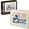 LEGO 31208 Art Hokusai - La Grande Onda, Set Fai Da Te, Hobby Creativi per Adulti, Idea Regalo per Uomo o Donna, Lui o Lei, Decorazioni Casa, Quadri Soggiorno Giapponesi