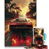 CGJfhRY Puzzle da 1000 pezzi per adolescenti,Audi nera,auto moderna,taglio liscio,arte,gioco mentale,regalo,relax,gioco,Natale,tempo libero,arte (38x52cm)