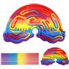 Juvanovo Sensory Activity Board, Tavola Sensoriale in Silicone, Tavola da attività Sensoriale con 11 Corde, Bifacciale Fidget Toys, Giochi Sensoriali per Adulti per Autismo ADHD (Nuvole A)