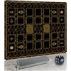 Extalas Tappetino da gioco cucito per Yugioh, 2 giocatori, Master Rule Duel Field Zones, grande tappetino da gioco di carte, design artistico originale e accessori (dorato)