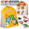 JOYVOVO Giochi Bambini 4 5 6 Anni, Montessori Busy Book & Board, Libro di Adesivi Classificazione Colori Gioco Educativo per Bambini dai 3 Anni Sviluppo Motricità Fine attività Prescolare Asilo Nido