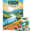 JIANGENNF Puzzle da 1000 pezzi per adolescenti Yukon Canada gioco per famiglie decorazione da parete per rafforzare l'amore tra le coppie 38x52cm