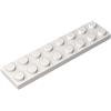 XYEIUGO 3034 Piastra Base Piastra 2x8 50 Pezzi GDS-513 compatibile con Lego Mattoncini da Costruzione Colore:Blanc 1